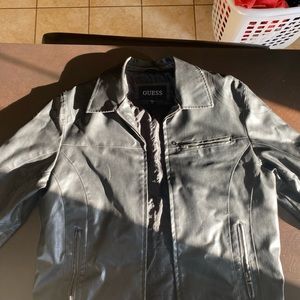 Men’s size large Guess “leather” jacket